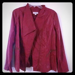 Yvonne Marie for Revue, leather look jacket.